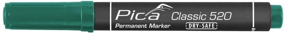 Pica Classic Dry-Safe permanent marker groen 1-4 mm rond