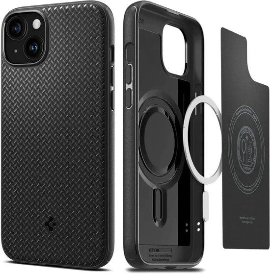 Spigen Mag Armor Apple iPhone 15 Hoesje MagSafe Back Cover Zwart