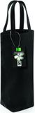Westford Mill Fairtrade Cotton Bottle Bag WM620 - Black
