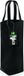 Westford Mill Fairtrade Cotton Bottle Bag WM620 - Black