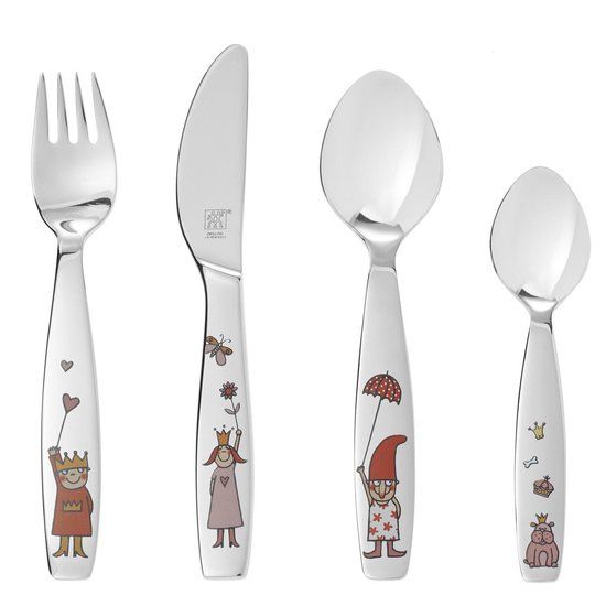 Zwilling Prinses Emilie Kinderbestek - 4-delig - RVS - Vanaf 3 jaar