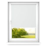 Fart Produkt time4blinds Verduisterend rolgordijn zonder boren - verduisterend rolgordijn voor ramen - 3 bevestigingsmethoden, thermische coating zilver - arctisch wit, 500 x 1400 mm, trekkoord links