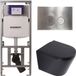 Geberit QeramiQ Dely Toiletset - Diepspoel - Rimless - Mat Zwart
