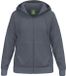 Erima TS Hooded Sweat Jacket Women - Slate Grey | Size: 40