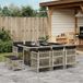 Prolenta Maison Exclusive Tuinset 11-delig met Kussens Lichtgrijs Polyrotan