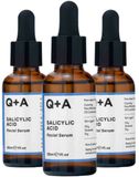 Q+A Salicylic Acid Facial Serum - 3 x 30 ml - Voordeelverpakking