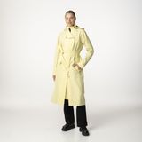 agu Trench Coat Long Regenjas Dames Waterdicht - Golden Mist