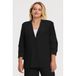 YOEK regular blazer zwart