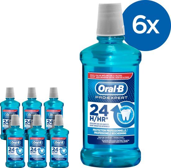 Oral-B Pro Expert Mondwater - 6 x 500ml - Voordeelverpakking