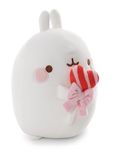62787 NICI 62787 Molang pluche, met fopspeen, 48 cm, wit