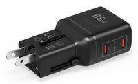 Celly MULTIPLUGSL65W 65W USB-C PD Snellader voor Smartphone, Tablet, Zwart