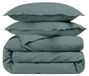 Taie d'oreiller en percale de coton, 80 fils par centimètre carré, 240x260 cm, gris anthracite