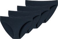 uncover by SCHIESSER Schiesser Tai slip Uncover donkerblauw Effen Vrouwen 4 stuk(s) katoen, elastaan
