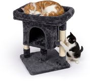 Relaxdays Krabpaal - Antraciet/Beige - 52,5x60x41 cm