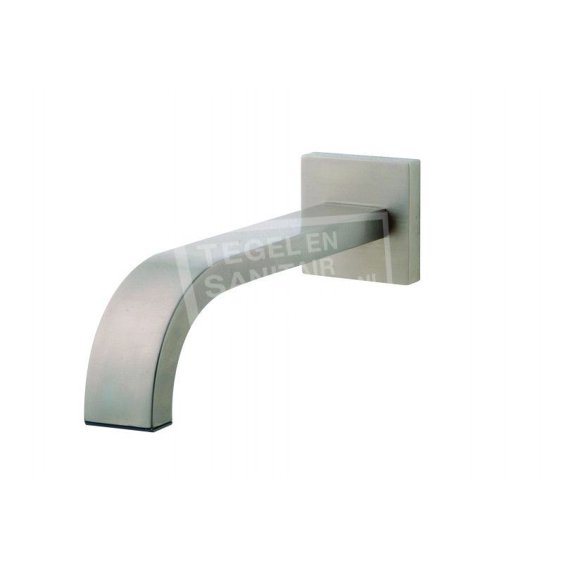 Wiesbaden Rombo Inbouw Uitloop Vierkant 25 cm RVS Look