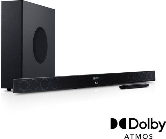 Teufel CINEBAR 11 voor Dolby Atmos 2.1-Set - Soundbar met draadloze subwoofer - Bluetooth met aptX - Zwart