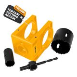 Tolsen Deurslot installatieset, geel, set van 25 stuks