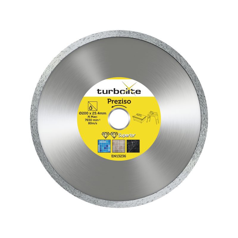 Turbolite Superior Preziso Diamond Tile Cutting Disc 200x25.4x2.6mm
