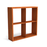 Merkloos Egura cortenstaal houtopslag onderverdeling 4 vakken 1500x385x1500 mm