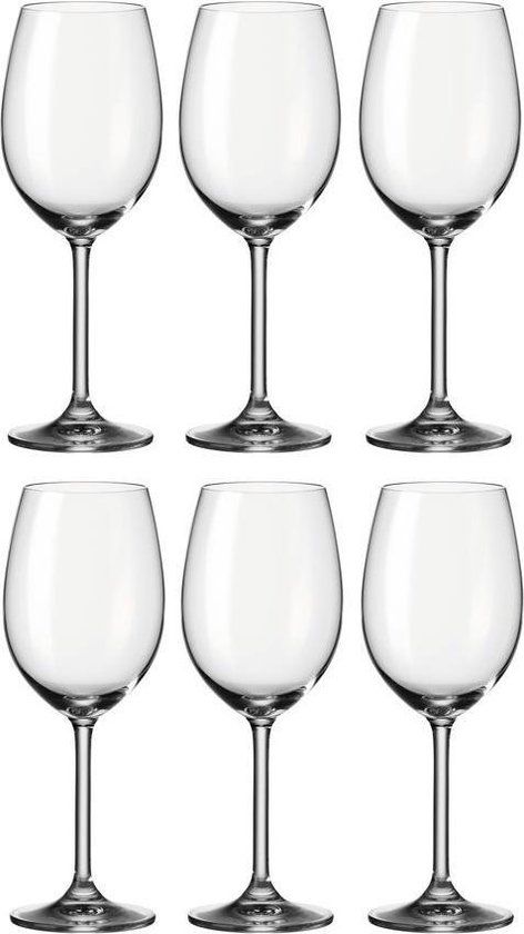 Leonardo Daily Rode Wijnglas - 6 Stuks