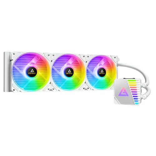 Antec Symphony 360 ARGB White - 360mm Liquid Cooler - 120mm Fans - Multi-Socket - White