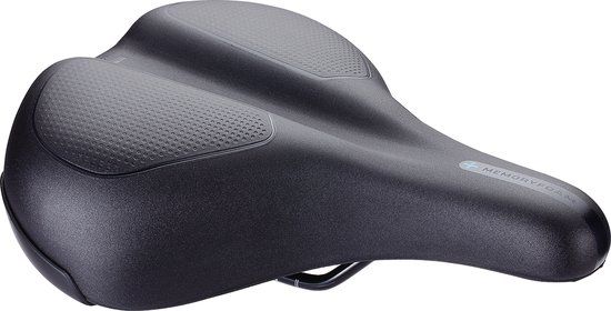 BBB Cycling ComfortPlus Relaxed Fietszadel – Ontspannen Fietshouding Zadel – Synthetisch Fietszadel – Zwart – BSD-102
