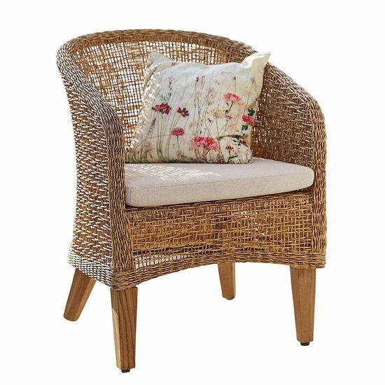 LOBERON Fauteuil Redcliffe bruin/crème