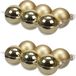 Othmara decorations Othmar Decorations 12x glazen kerstballen goud 8 cm mat - glans - kerstboomversiering