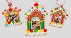 SHATCHI Kerstmis Opknoping Versierd met Snoep Rietje Personaliseren fotolijst Xmas Boom Muur Thuis Decoratie Ornamenten 3 stks Set, Multi-Kleur