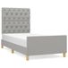 VidaXL Cadre de lit 80x200 cm Tissu Gris clair