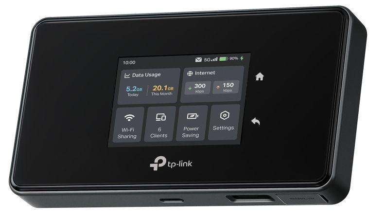 TP-Link M8550 - Draagbare Dual-band WiFi 6E Router - Zwart