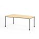 Hammerbacher Bureau asymmetrisch met 4 ronde poten - 180x100 cm