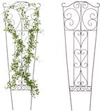 Relaxdays klimrek - bruin - 38x115 cm - 2 stuks