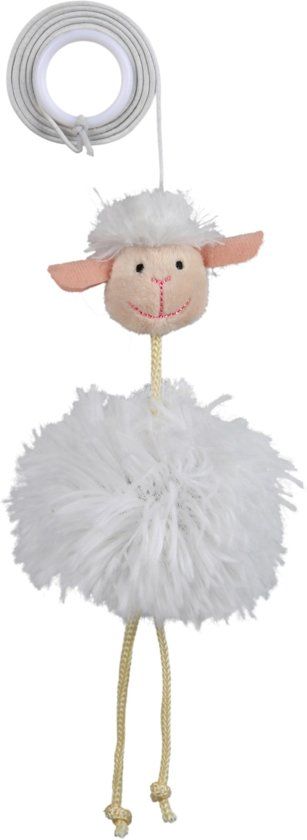 TRIXIE Schaap aan elastisch Koord pluche - 20 cm - wit