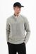 No Excess Chenille melange trui met halve rits en raglanmouwen