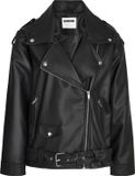 Noisy may Nmpaulina Oversize Biker Jacket Noo 27027014 Black Dames Maat - L