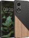 kwmobile hoesje geschikt voor Honor 50 - Backcover in donkerbruin / zwart