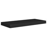 VidaXL Wandschap MDF Metaal Zwart 60x23.5x3.8 cm