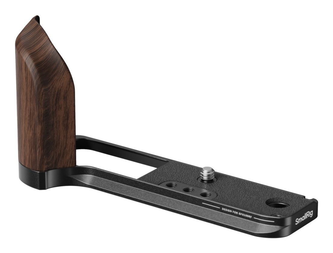 SmallRig 5266 L-Shape Mounting Plate for Fujifilm GFX100RF - Black & Wood