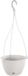 Prosperplast Ronde bloempot hanger 4.8L Splofy Round WS plastic in wit, 27 x 16,6 cm