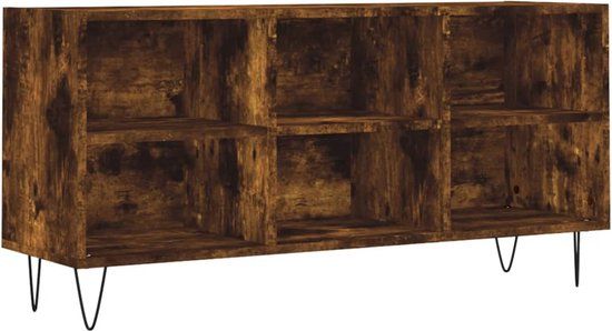 vidaXL Tv-meubel 103,5x30x50 cm bewerkt hout gerookt eikenkleurig