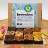 Brownies.nl Brownies Brievenbus cadeau - Brownies - Verjaardag - 12 brownies - Feestelijk verpakte box - Brownie Box