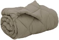 vidaXL Hiver Couette 135 x 200 cm Microfibre Gris clair