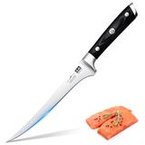SHAN ZU Keuken Fileermes 7 Inch Scherp 18 cm Duits Roestvrijstalen Visfileermes met Ergonomisch Handvat