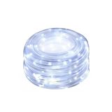 VoltShine Led-lichtsnoer, 10 m, 3 AA-batterijen, pvc en koper, koudwit, ideaal voor feestelijke decoratie en gezellige sfeer.