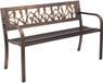 Vevor Tuinbank Patiobank Balkonbank 127CM Metalen Frame Antiek Brons