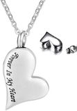 Hemelwinkel Forever Silver Luxe Ashanger - met Ketting - Voor As, Haren of Parfum - Assieraad - As Ketting - Gedenksieraad - Urn - Incl. As vuller en Opbergzakje