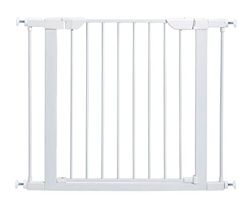 MidWest 29" High Walk-Thru Steel Pet Gate - White