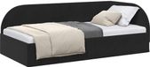 vidaXL Cadre de lit d'angle Noir Velours 80 x 200 cm