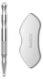 Merkloos Gua sha tool acupunctuur pen - Roestvrij staal - Massagestick voor gezicht en lichaam
